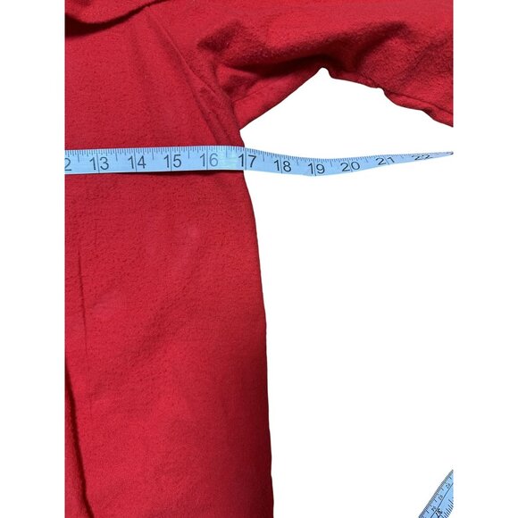 Handmade Youth Halloween Red Devil Costume Romper With Tail & Ruffled Collar M/L - Picture 6 of 7